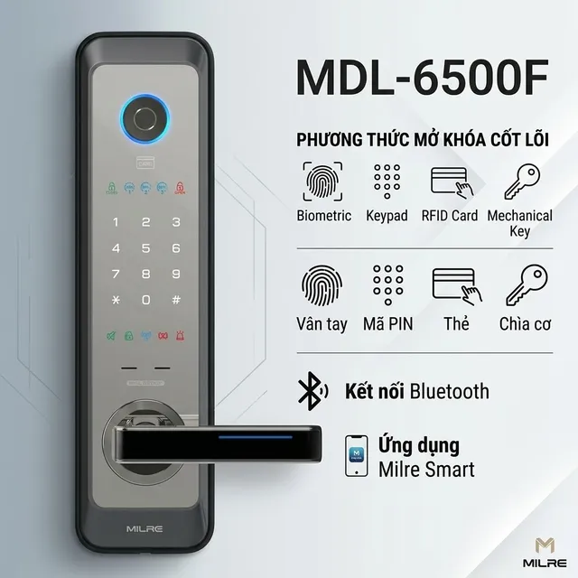 Khóa điện tử MILRE MDL-6500F